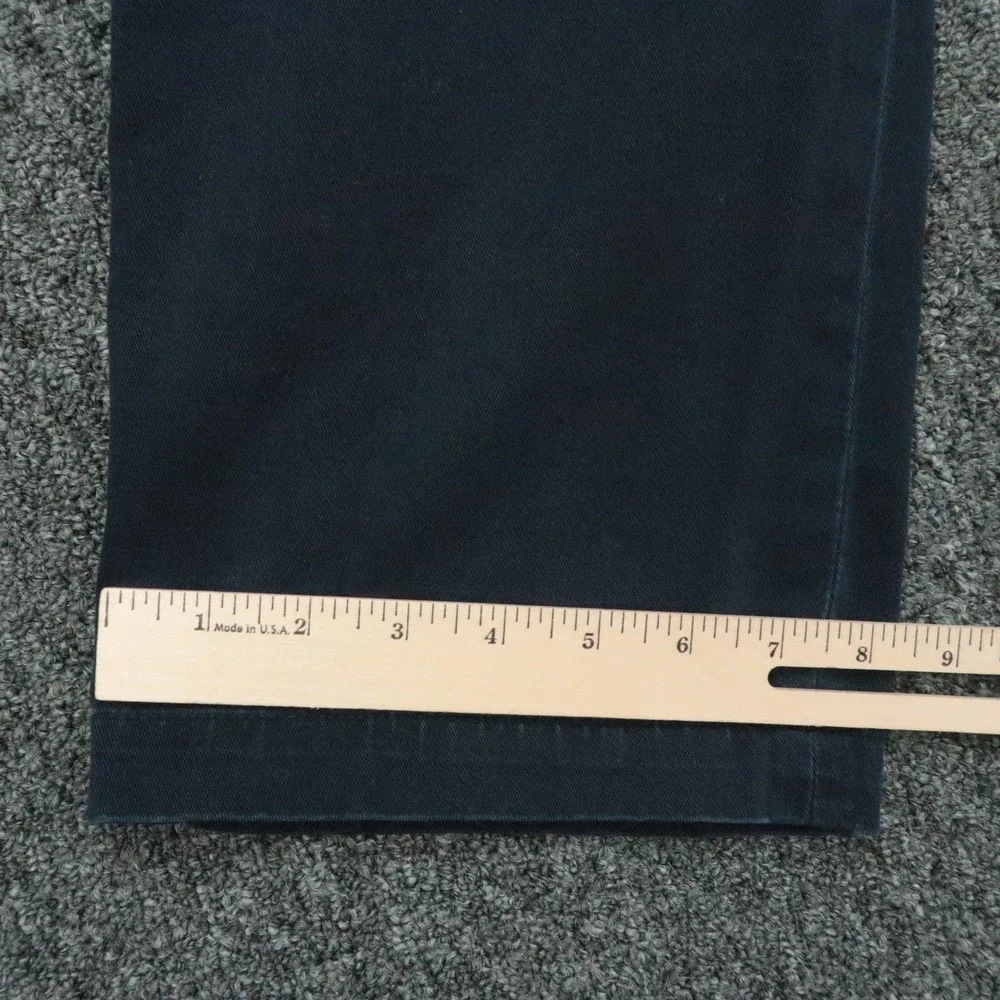Polo Ralph Lauren Pants Mens 35x32 Blue‎ Chino Double Pleat Classic Fit Trouser